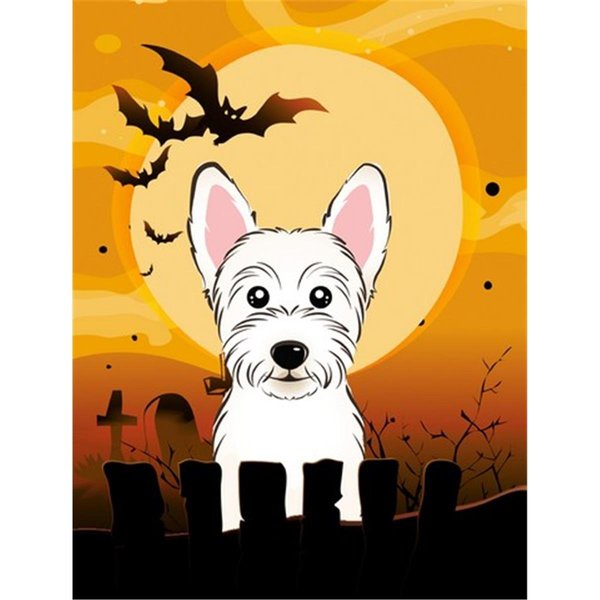 Patioplus Halloween Westie Flag Garden Size PA892681